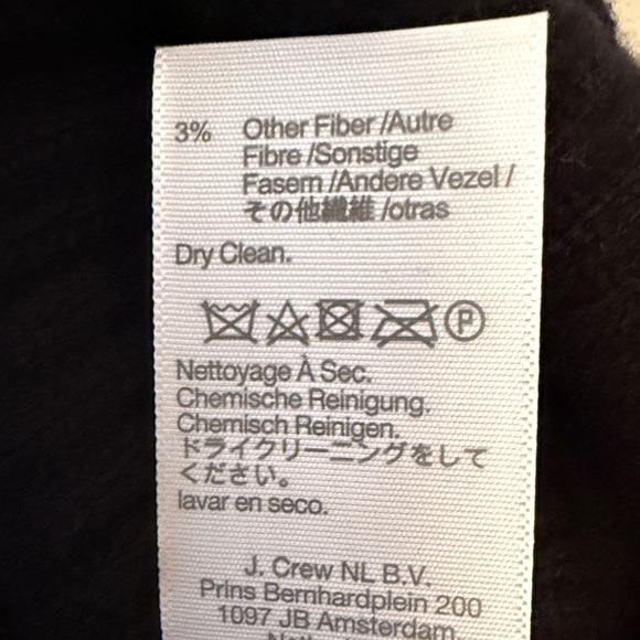 Madewell Black Ribbed Crew Neck Sweater 90%Wool 10% Cashmere - Picture 14 of 14